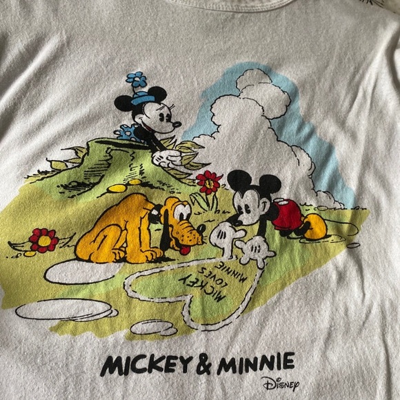 Zara x Disney Mickey & Minnie Tee T-Shirt Small - Picture 3 of 4